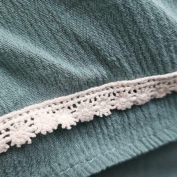 🟡XHILARATION Cold-Shoulder Tunic (Teal, L) - Picture 8 of 11